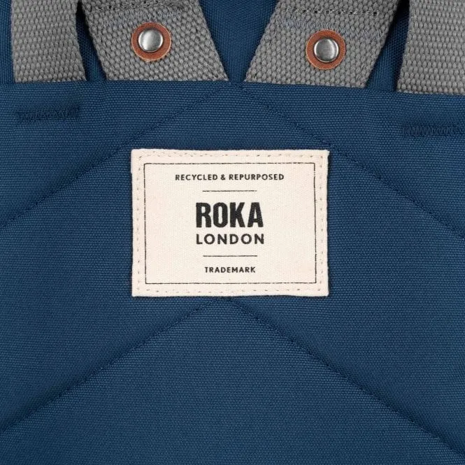 Roka London  Finchley A Small Recycled Canvas Backpack