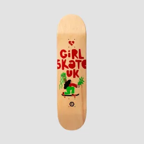 Rollersnakes X GirlskateUK Skateboard Deck - 8.25"