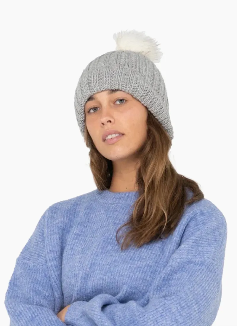 Rusty Homeslice Beanie - Opal Grey