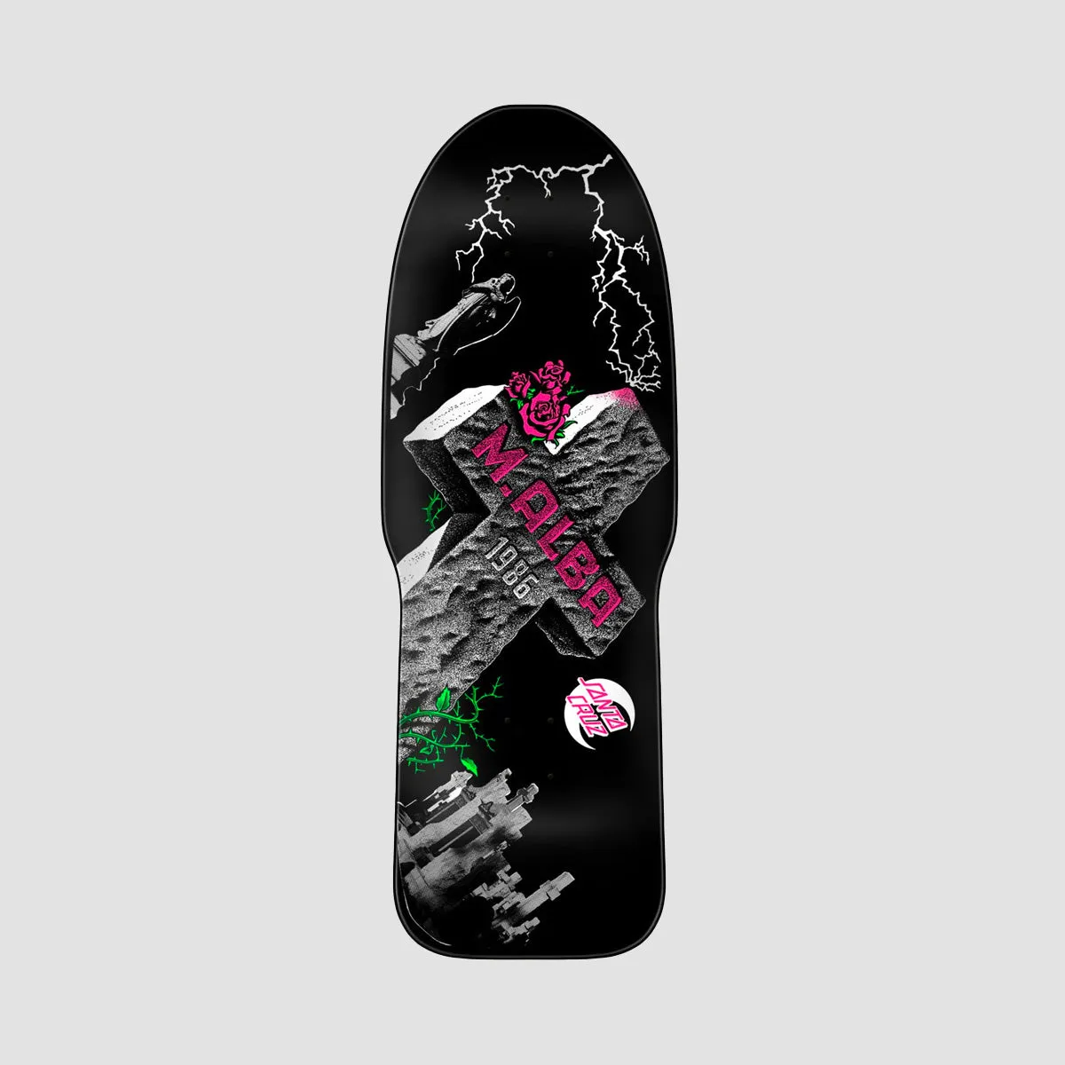 Santa Cruz Malba Tombstone Reissue Skateboard Deck - 10.24