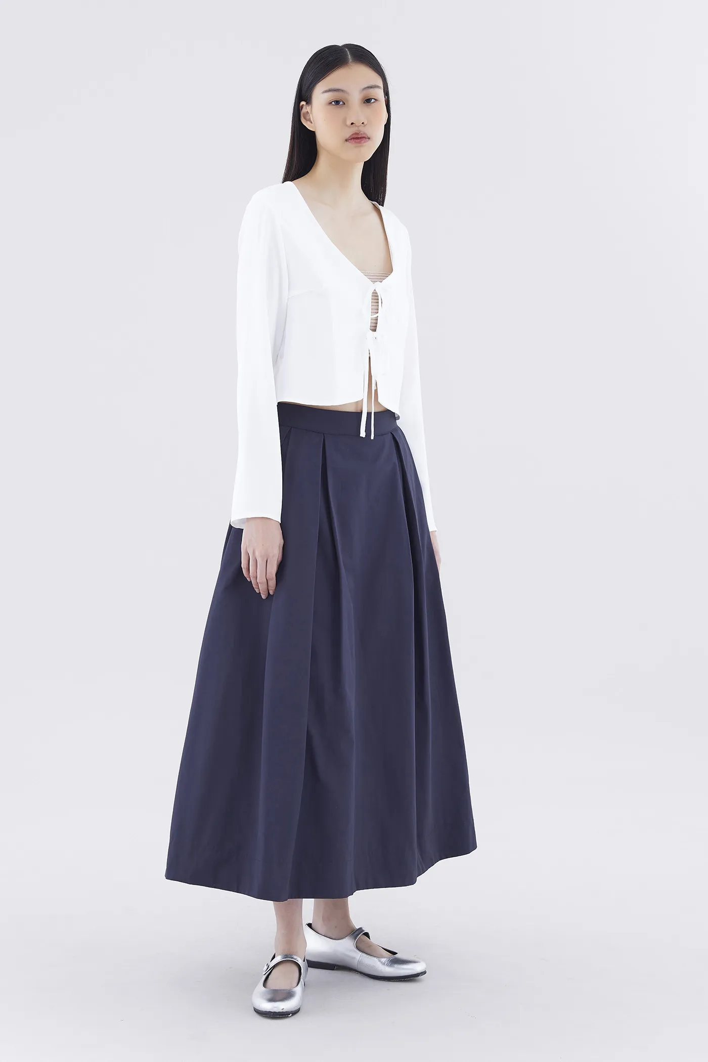 Savana Box-Pleat Skirt