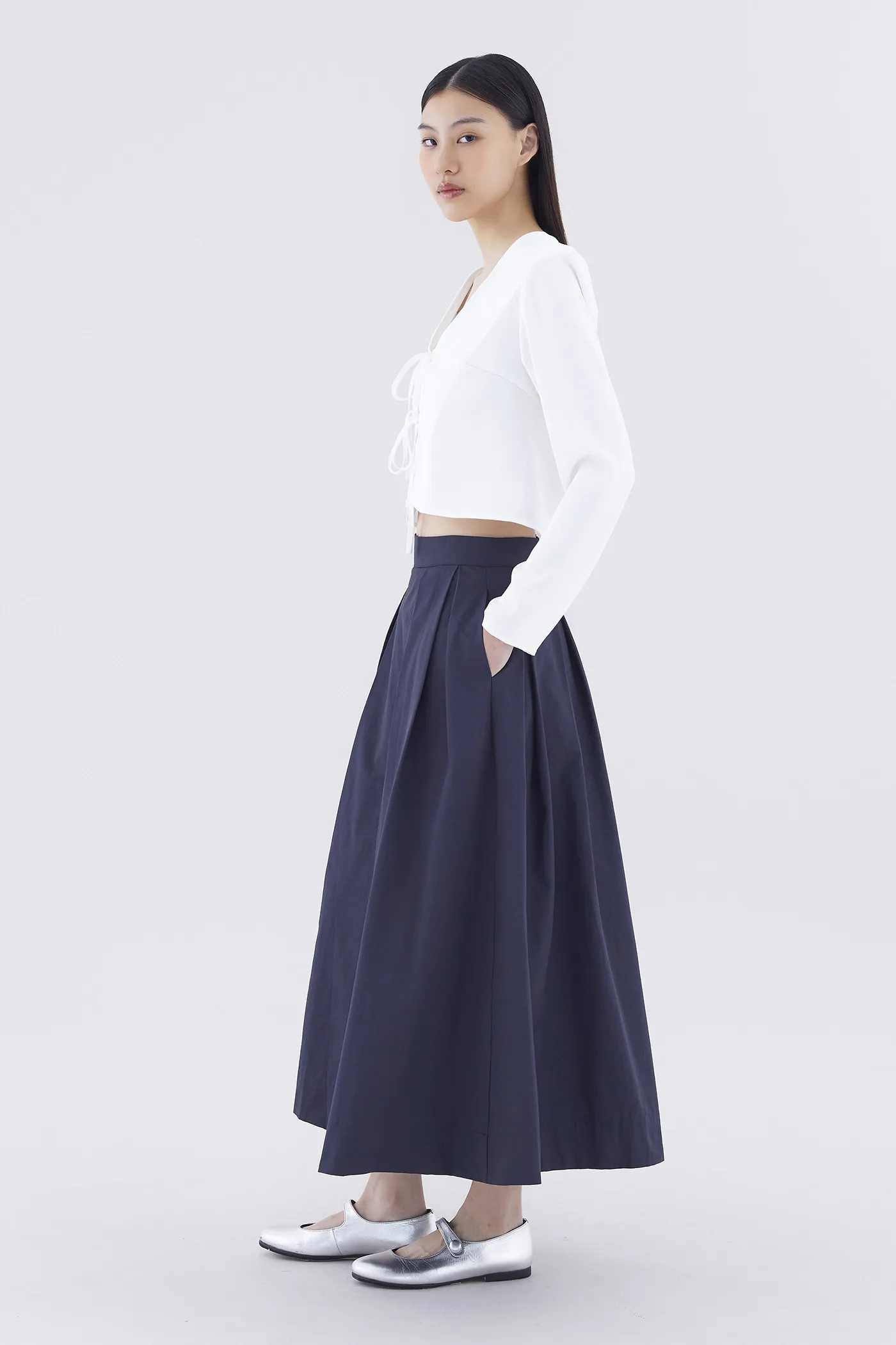 Savana Box-Pleat Skirt