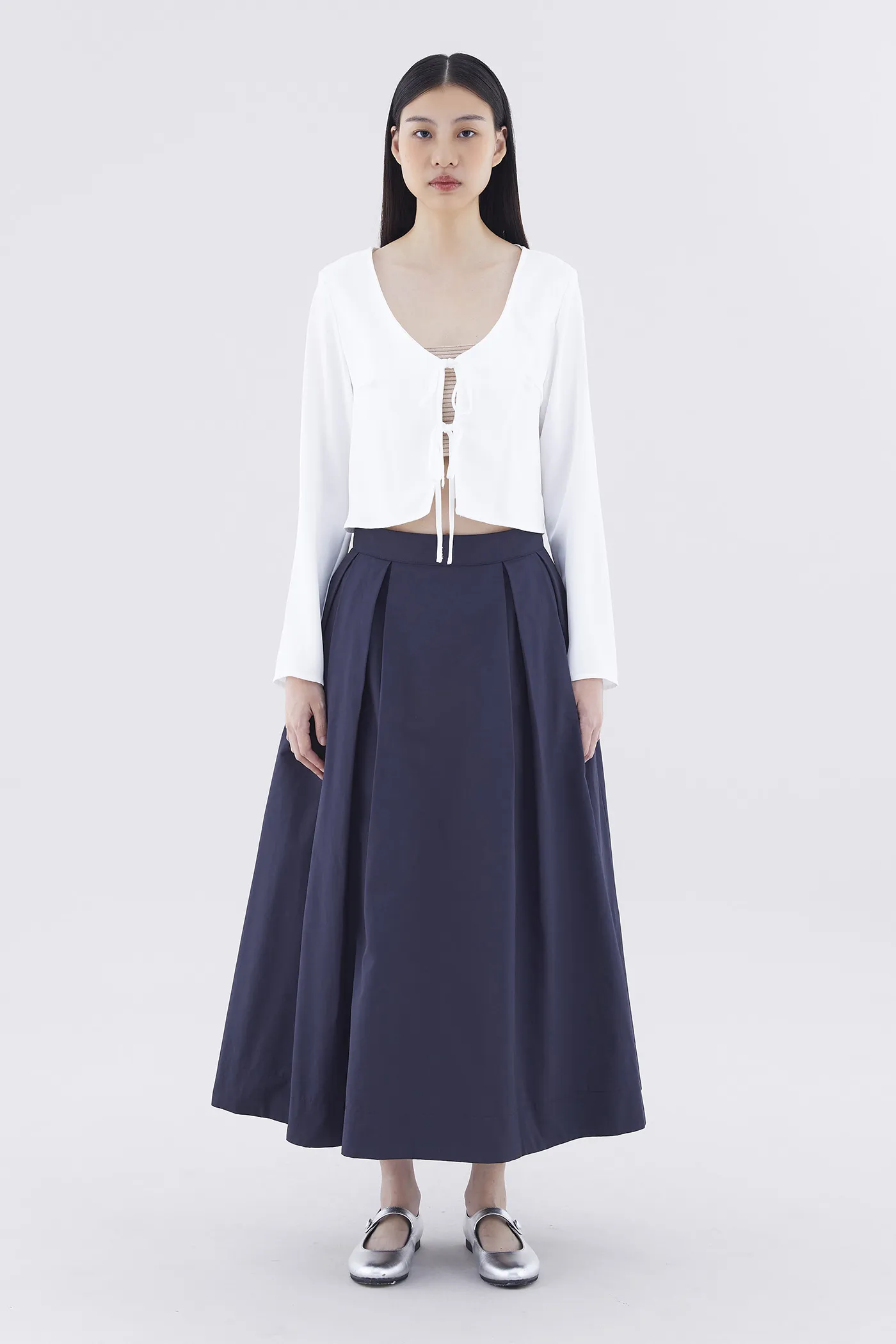 Savana Box-Pleat Skirt