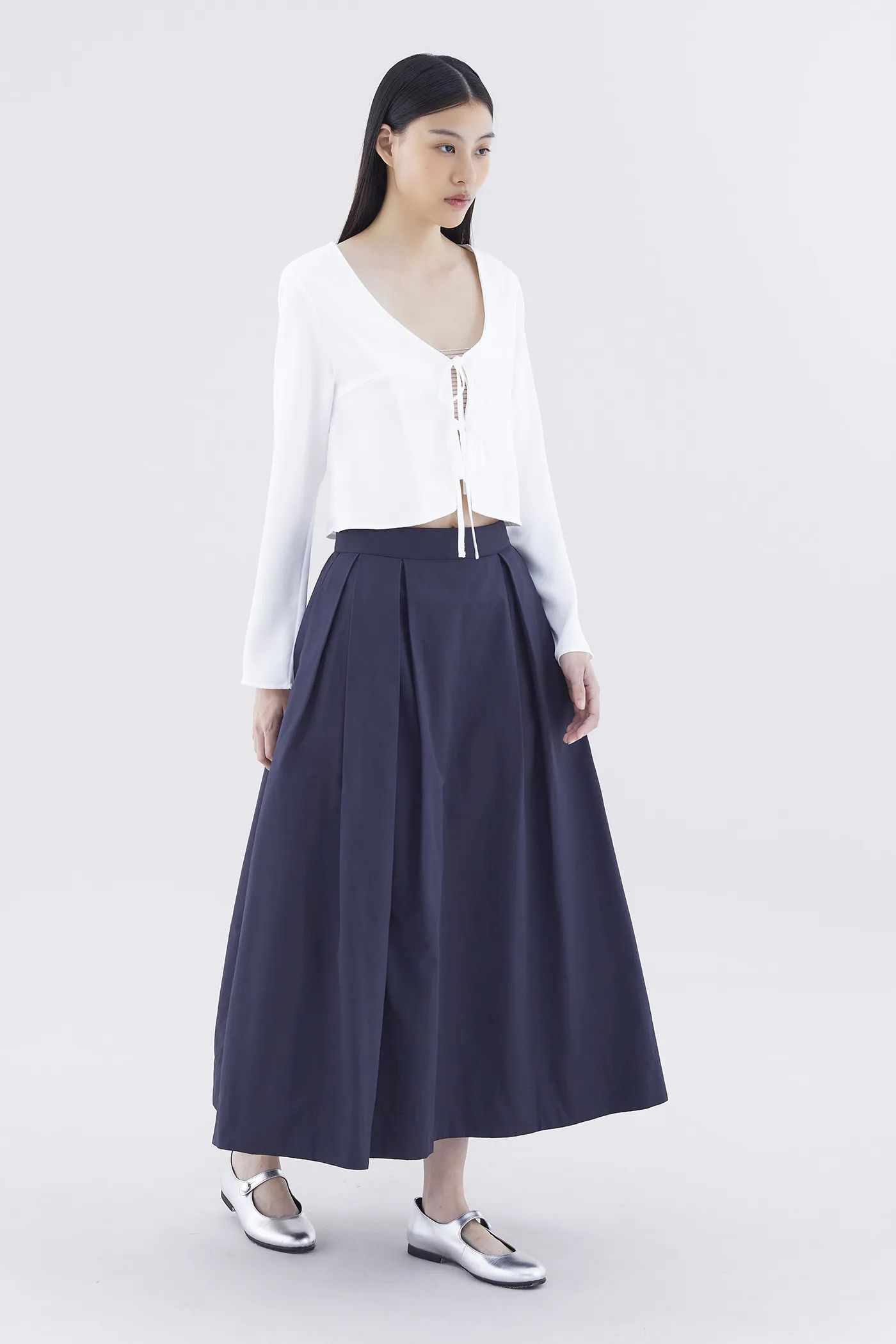 Savana Box-Pleat Skirt