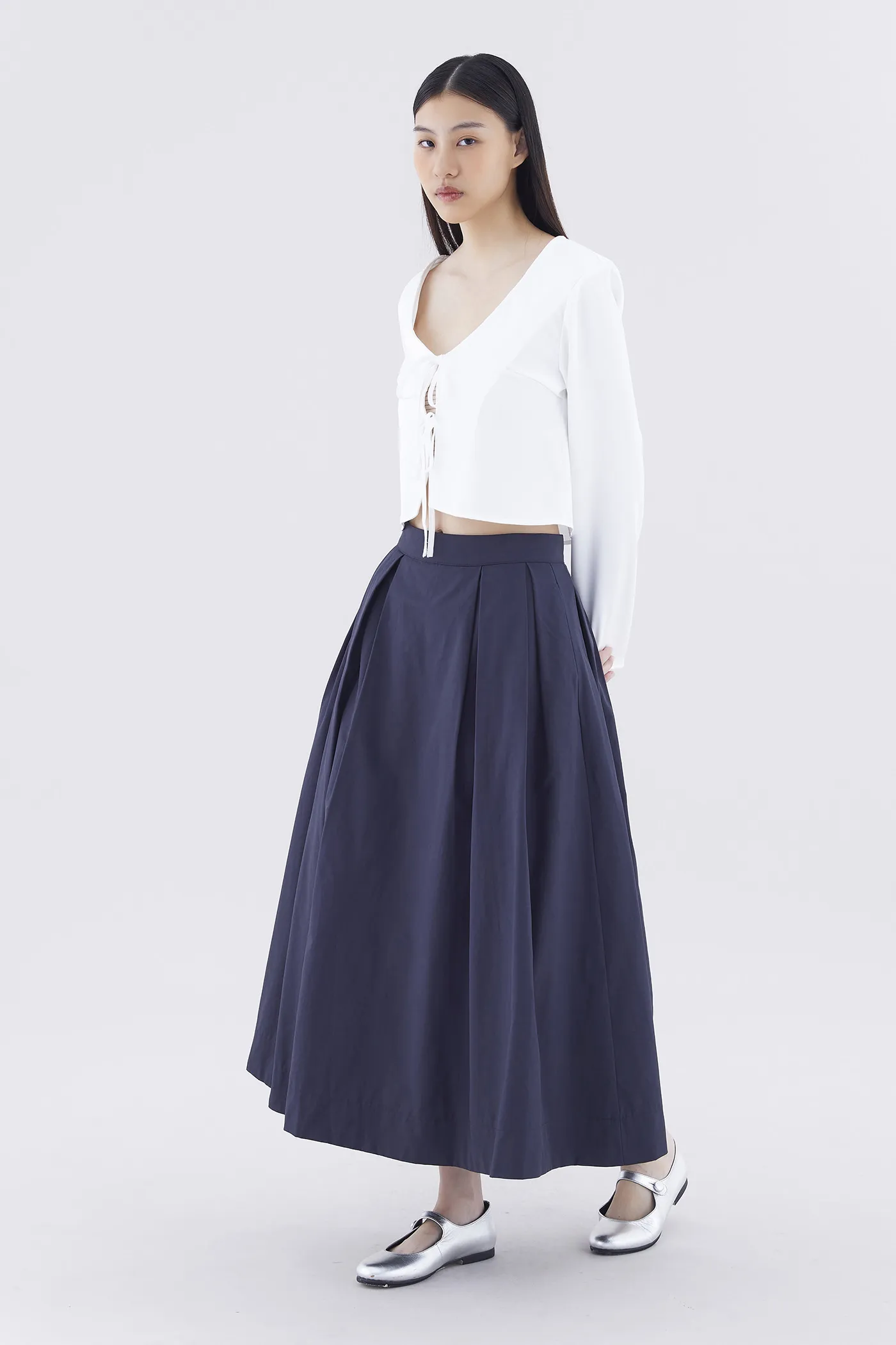 Savana Box-Pleat Skirt