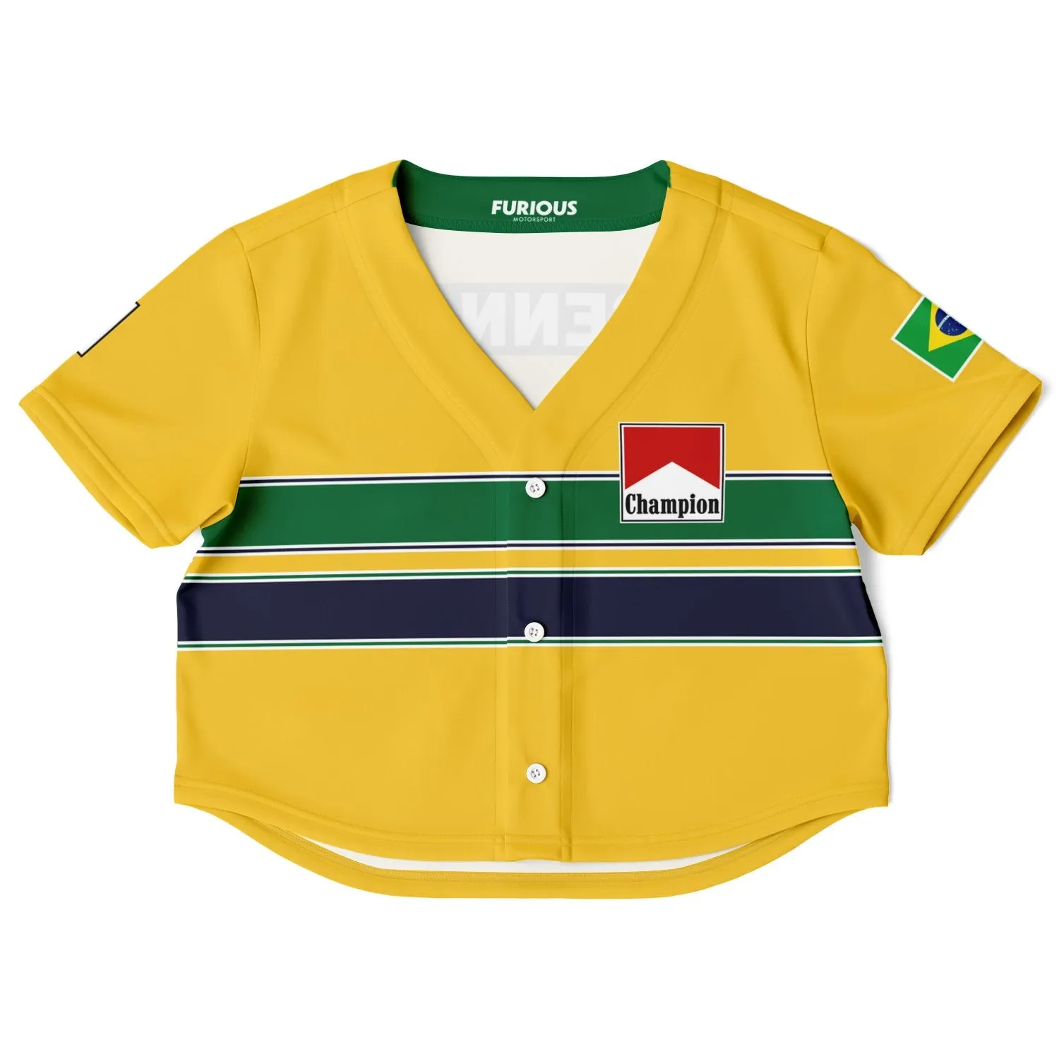 Senna - Nacional Helmet Crop Top Jersey