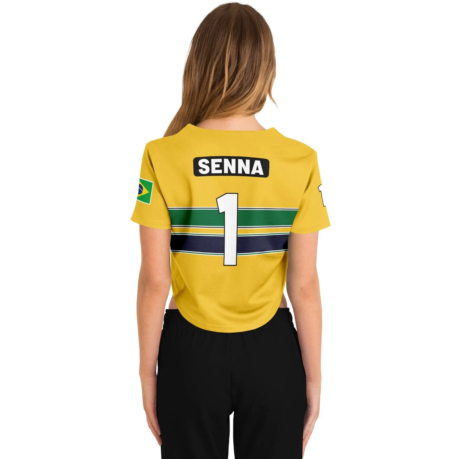 Senna - Nacional Helmet Crop Top Jersey