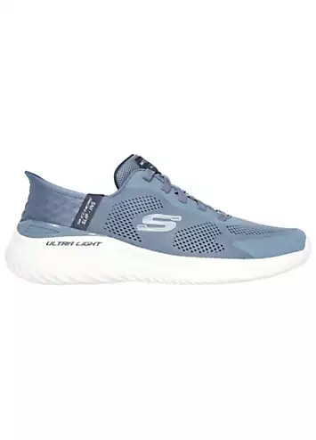 Skechers Mens Blue Slip-Ins Bounder 2.0 Emerged Trainers | Grattan