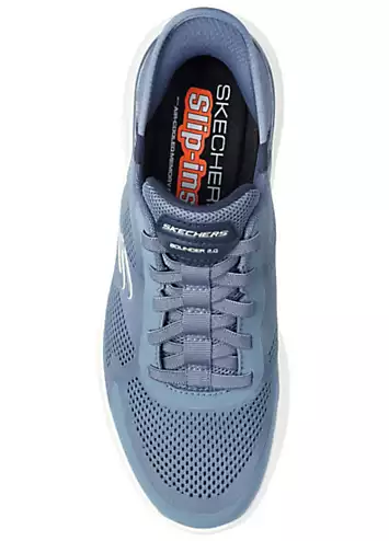 Skechers Mens Blue Slip-Ins Bounder 2.0 Emerged Trainers | Grattan