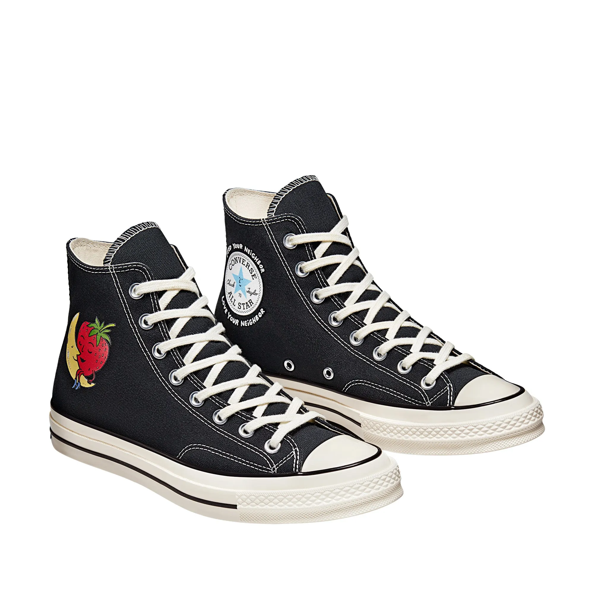 Sky High Farm - Converse Chuck 70 Hi Sneakers - (Black/Multi/Egret)