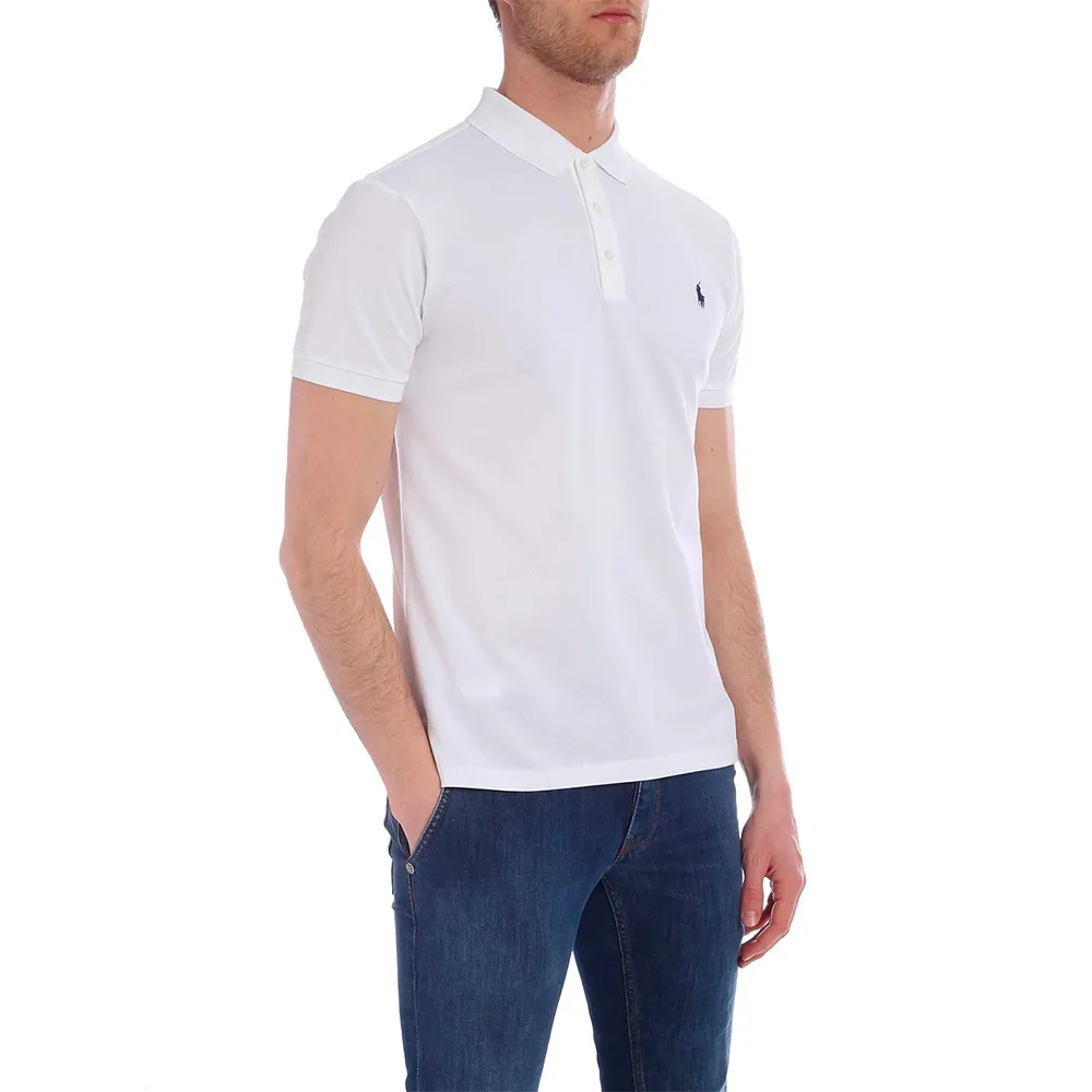 Slim Fit Stretch Mesh Polo