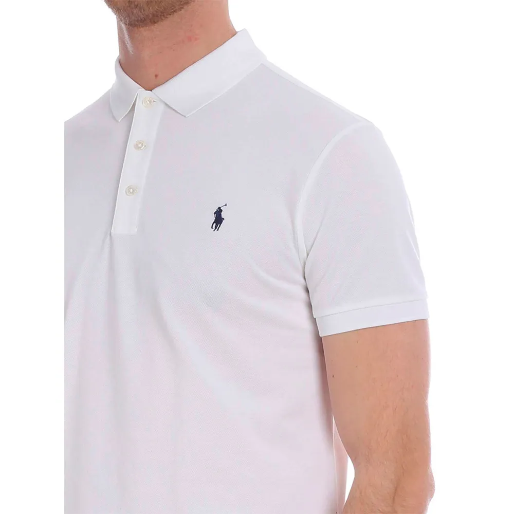 Slim Fit Stretch Mesh Polo