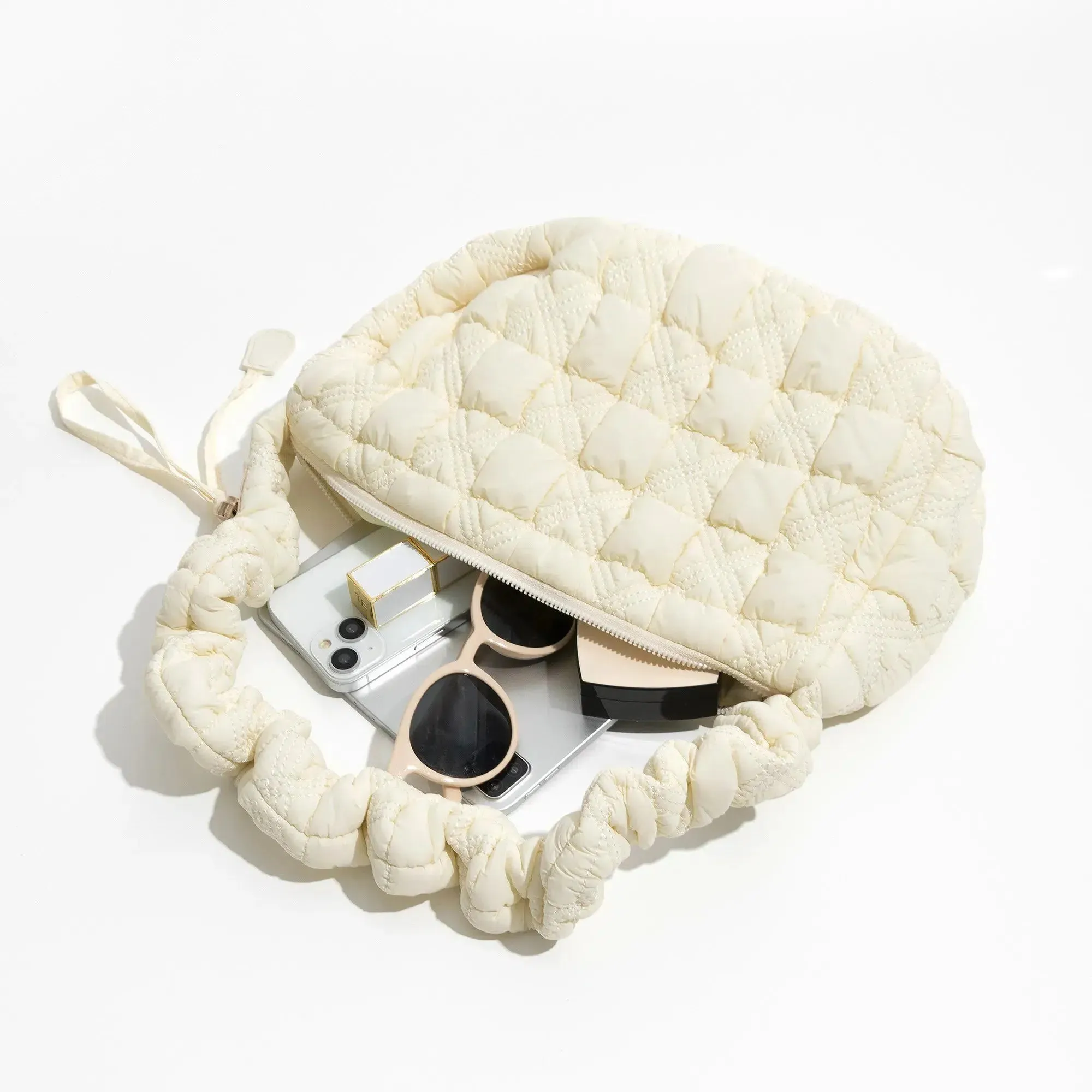 Soft Girl Quilted Bubble Shoulder Bag