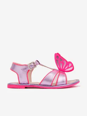 Sophia Webster Girls Leather Celeste Sandals in Pink