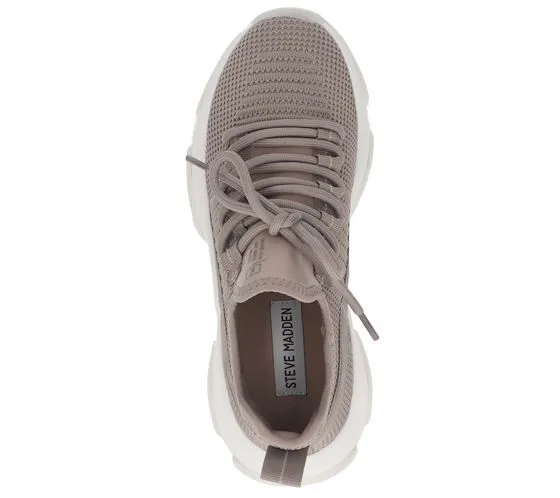 STEVE MADDEN Mac sneakers da donna sneakers effetto maglia con plantare estraibile SM11000907-04004-482 tortora-grigio