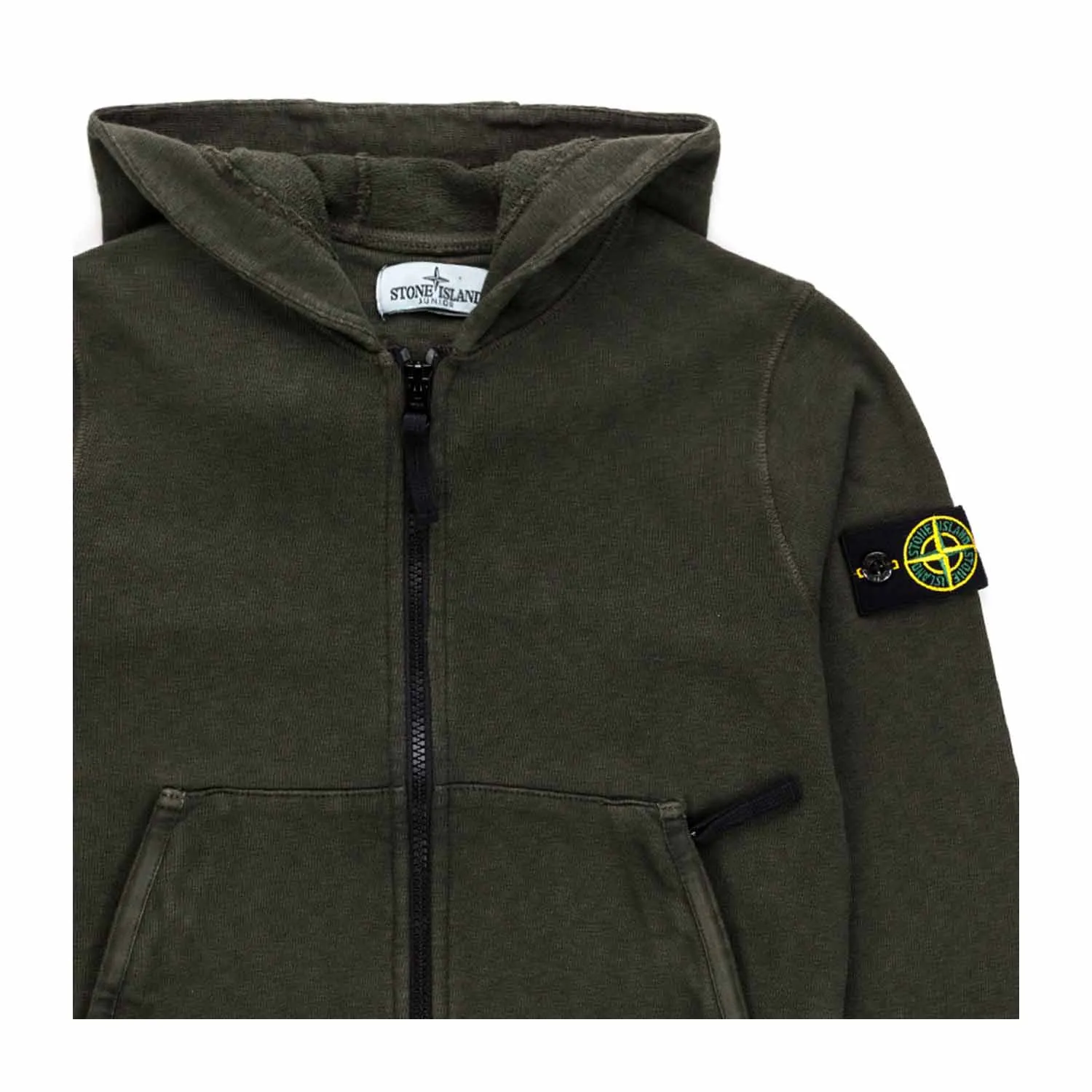 Stone Island Boy And Teen Zip Up Hoodie