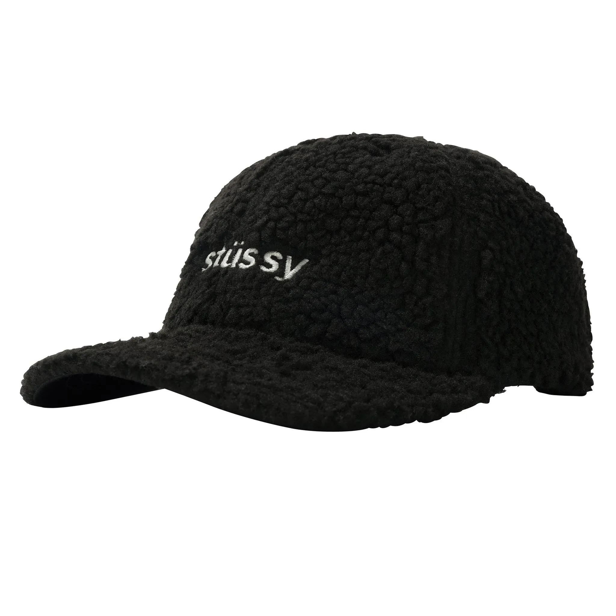 Stussy Sherpa Fleece Low Pro Cap Black