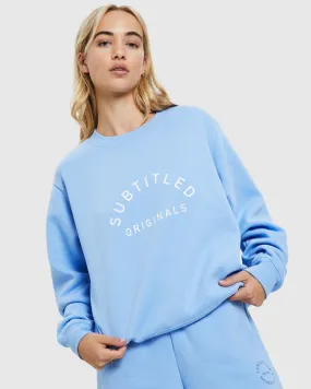 Subtitled Arch Origin Fleece Jumper Blue