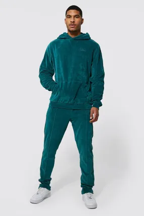 Tall Man Velour Hooded Tracksuit