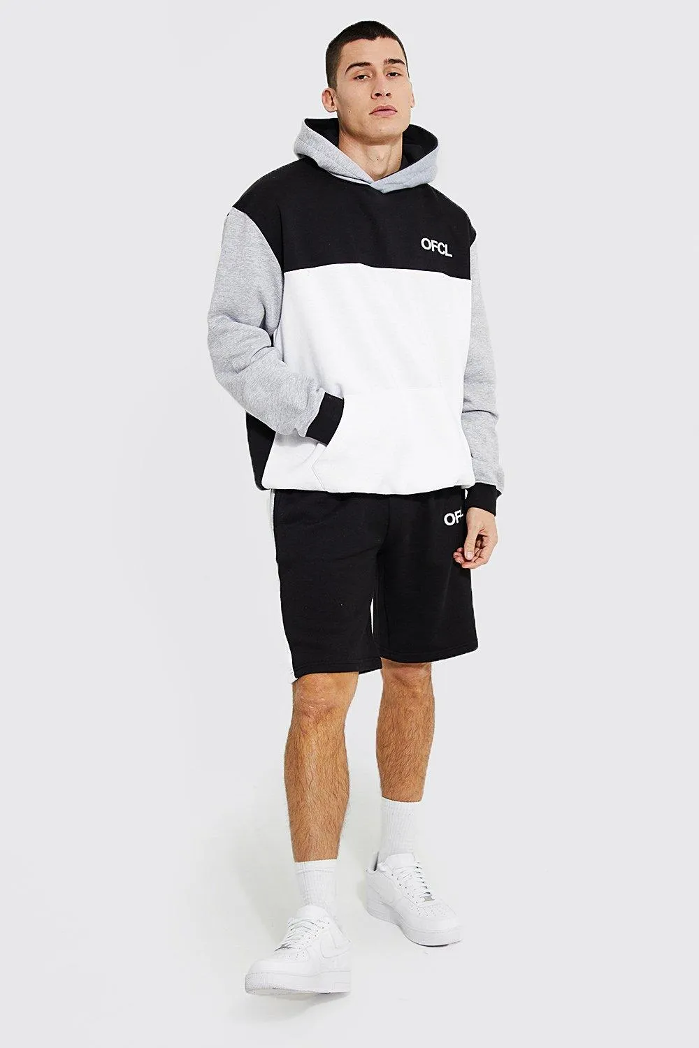 Tall Ofcl Colour Block Short Tracksuit