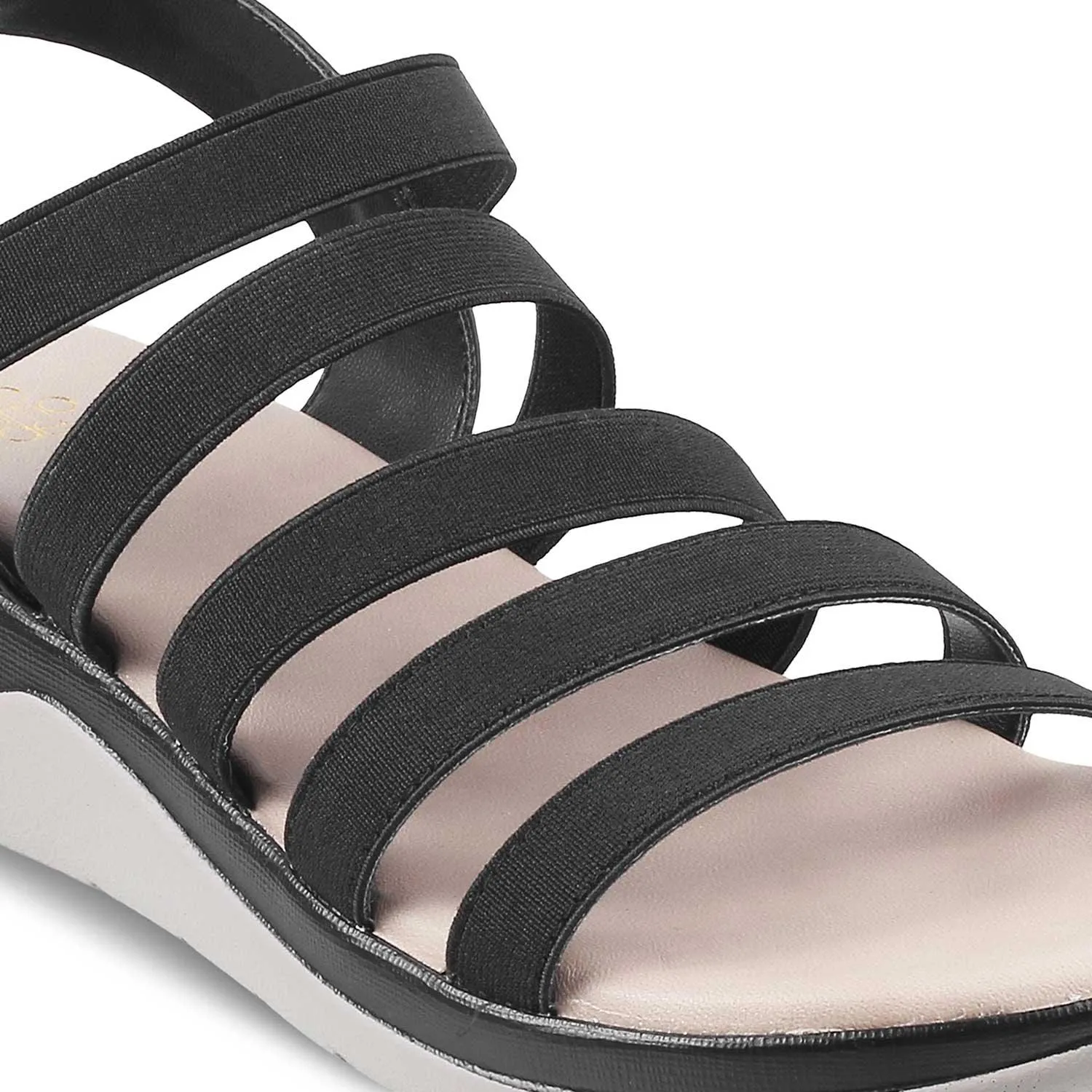 The Cab Black Women's Casual Wedge Sandals Tresmode