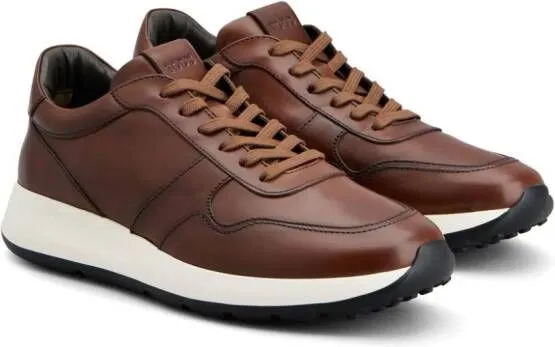 Tod's panelled leather sneakers Brown