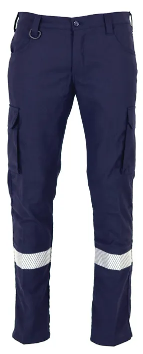 Tuffa Workwear Tuffa TS101 Cargo Trouser - Stretch Taped - FR/Arc Rated PPE2 - Navy - 82R