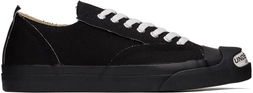 UNDERCOVER Black Raw Edge Sneakers