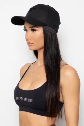 UNISEX 6 PANEL KTP HAT - BLACK