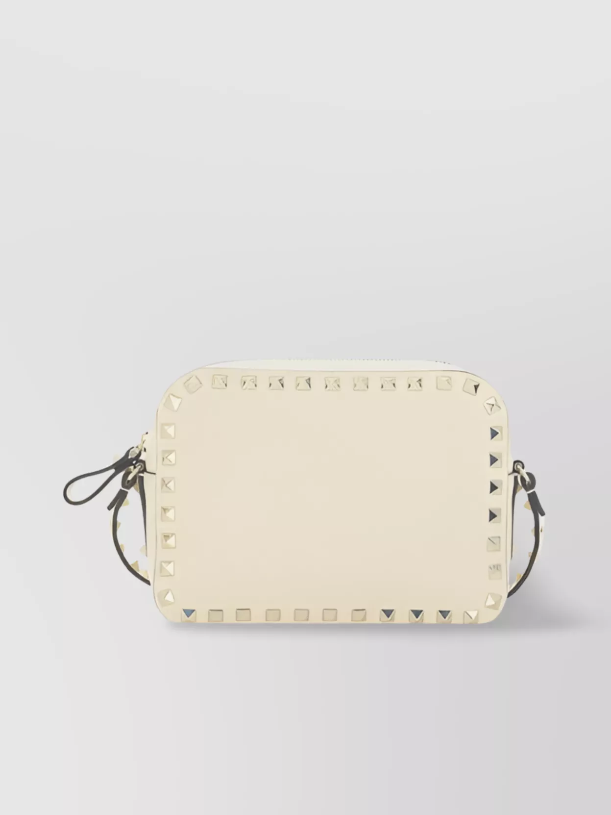 Valentino Garavani   Studs beaded leather shoulder bag