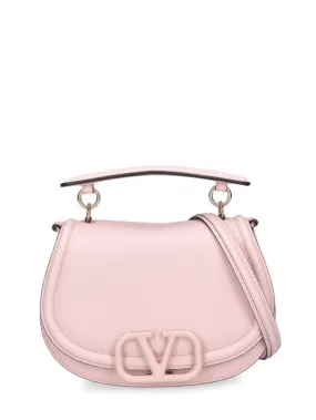 Valentino Garavani   V logo leather saddle bag 