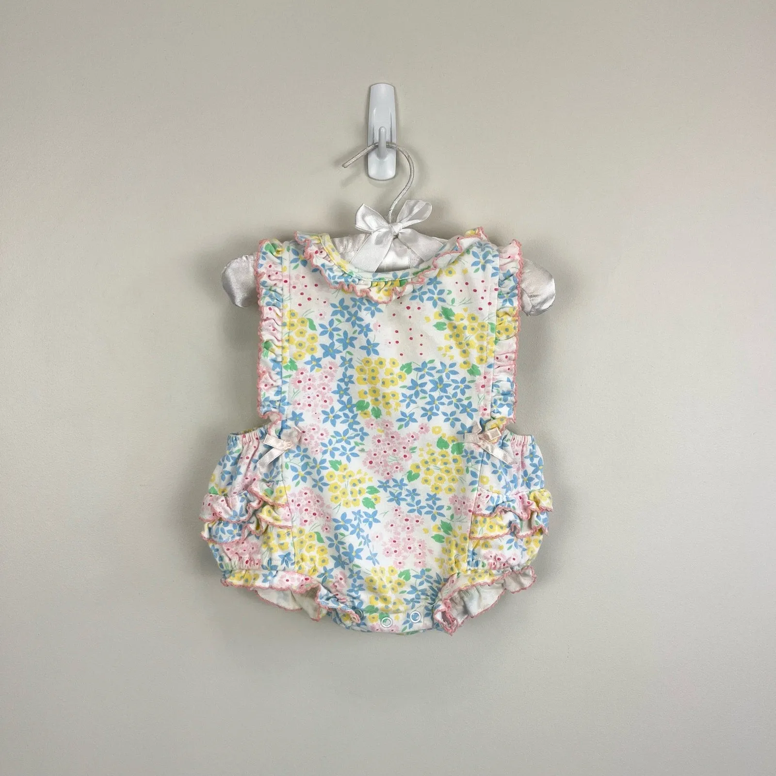 Vintage All Mine Floral Ruffle Romper 3-6 Months