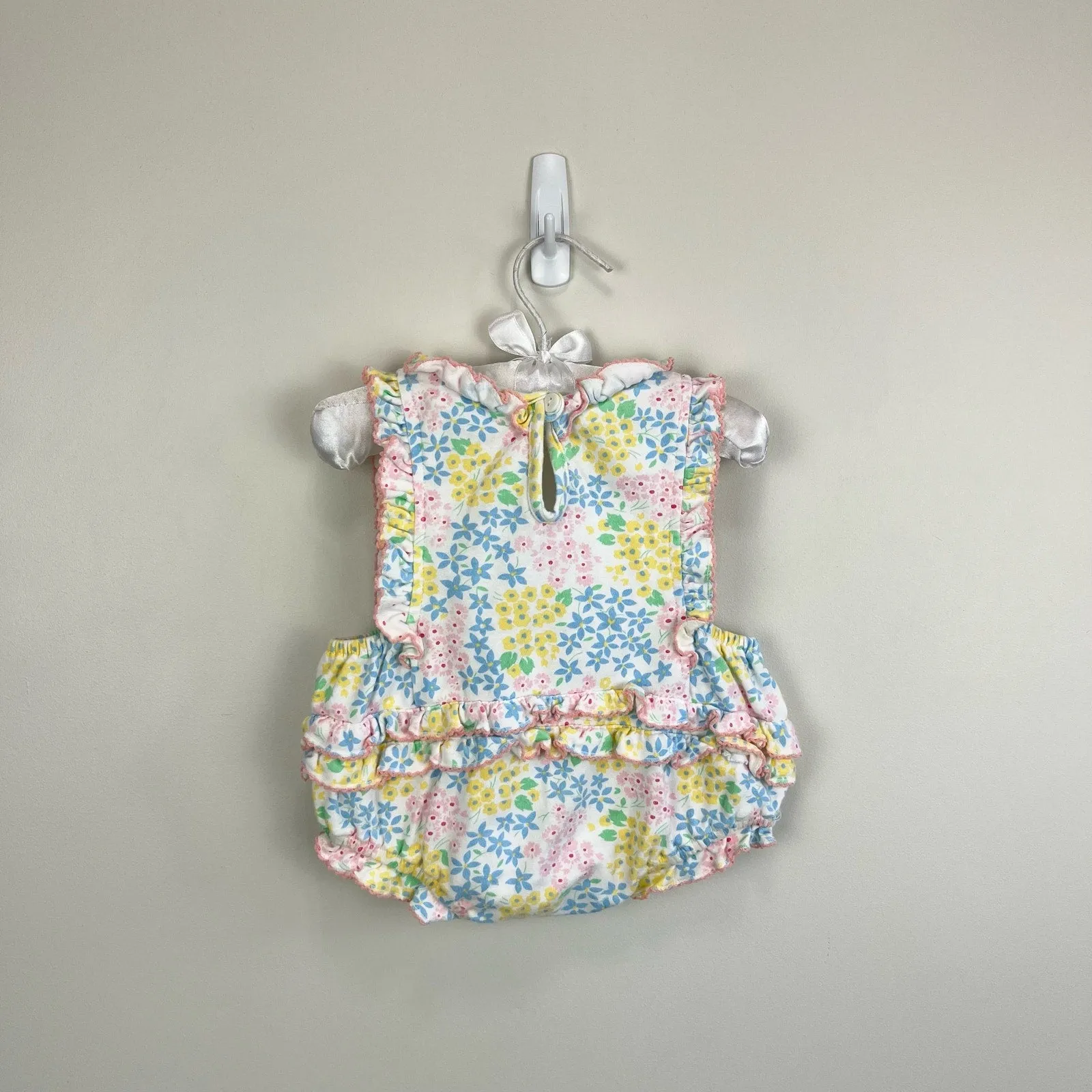 Vintage All Mine Floral Ruffle Romper 3-6 Months