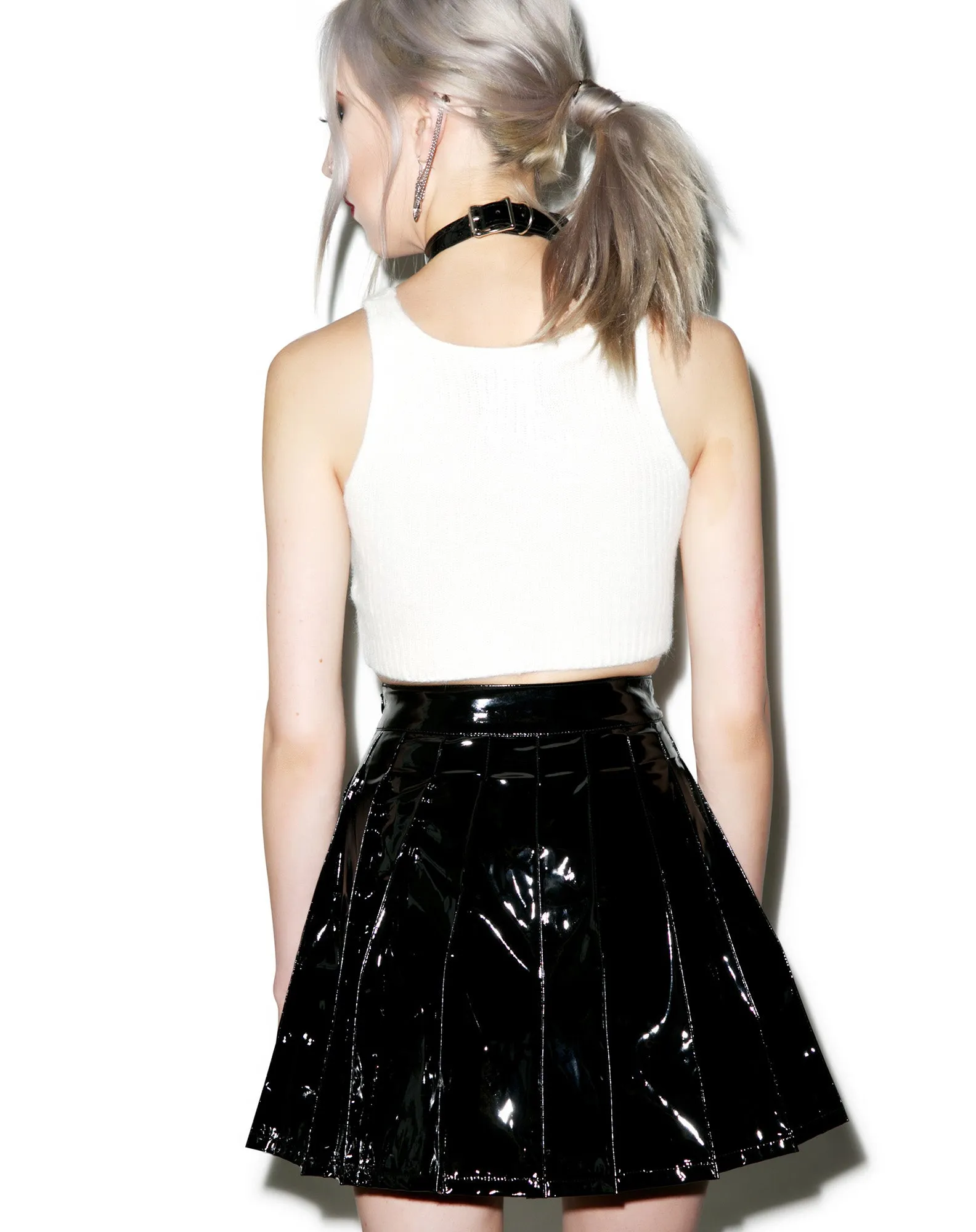 Vinyl Vixen Pleated Skirt-