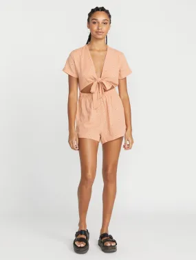 Volcom With The Band Women's Romper Clay