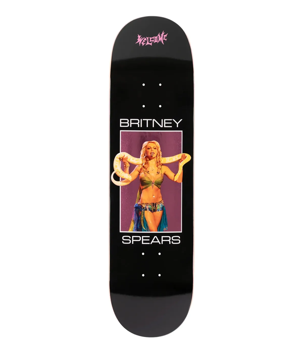 Welcome  Skateboard Britney Spears X Welcome - Snake 8.5"