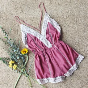 Whiskey & Rye Romper in Rose