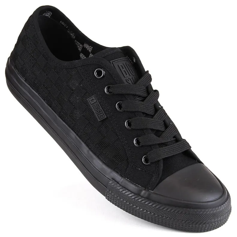 Women's black openwork sneakers Big Star LL274072